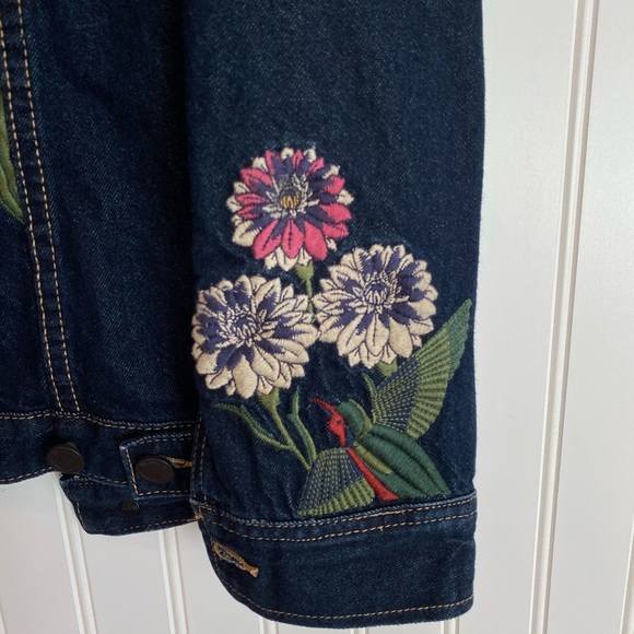[BLANKNYC] embroidered denim jacket SIZE XS - Picture 10 of 15